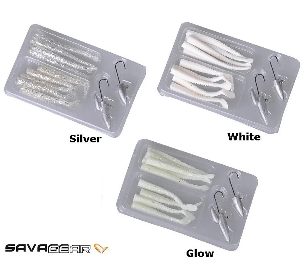 Savage gear Lrf Micro Sandeel Kit 12 Adet(1+1.5+5) Suni Yem White Savage gear Lrf Micro Sandeel Kit 12 Adet(1+1.5+5) Suni Yem White