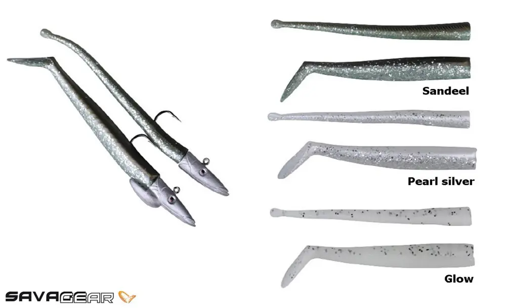 Savage gear Mini Sandeel Kit 10 Adet (12+1+4+4) Suni Yem Pearl Si