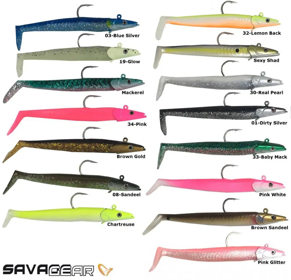 Savage Gear Sandeel 12.5cm 23g 1 Kafa 2 Gövdeli Silikon Suni Yem