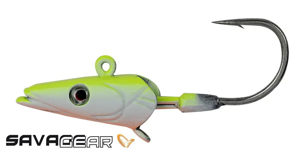 Savage gear Sandeel Jig Head 16g 3/0 - 3pcs Lemon Back Suni Yem