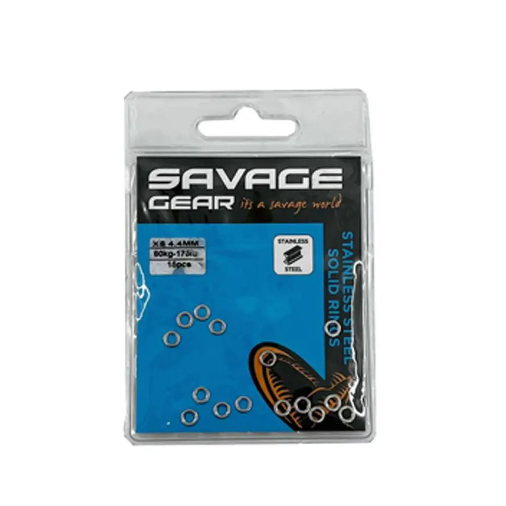 Savage Gear Solid Rings M 300 lb 140 kg SS 15 Pcs Savage Gear Solid Rings M 300 lb 140 kg SS 15 Pcs