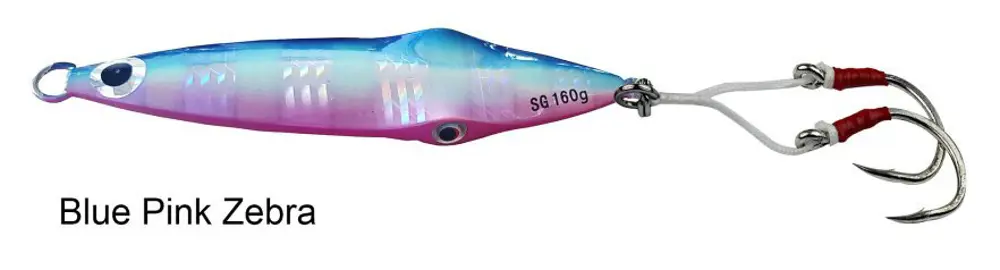 Savage gear Squısh Jig 10,5cm 100g Suni Yem Blue Pink Zebra Savage gear Squısh Jig 10,5cm 100g Suni Yem Blue Pink Zebra