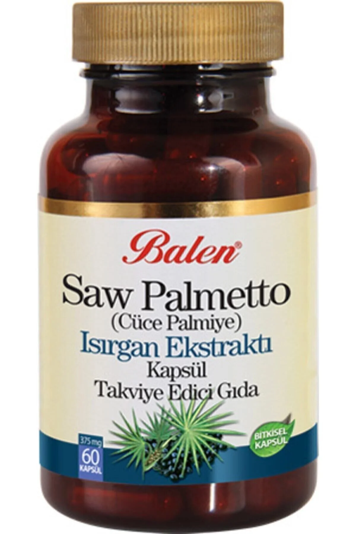 Saw Palmetto & Isırgan Ekstraktı Kapsül 375 Mg 60 Kapsül Fiyatı, Yorumları ve Özellikleri