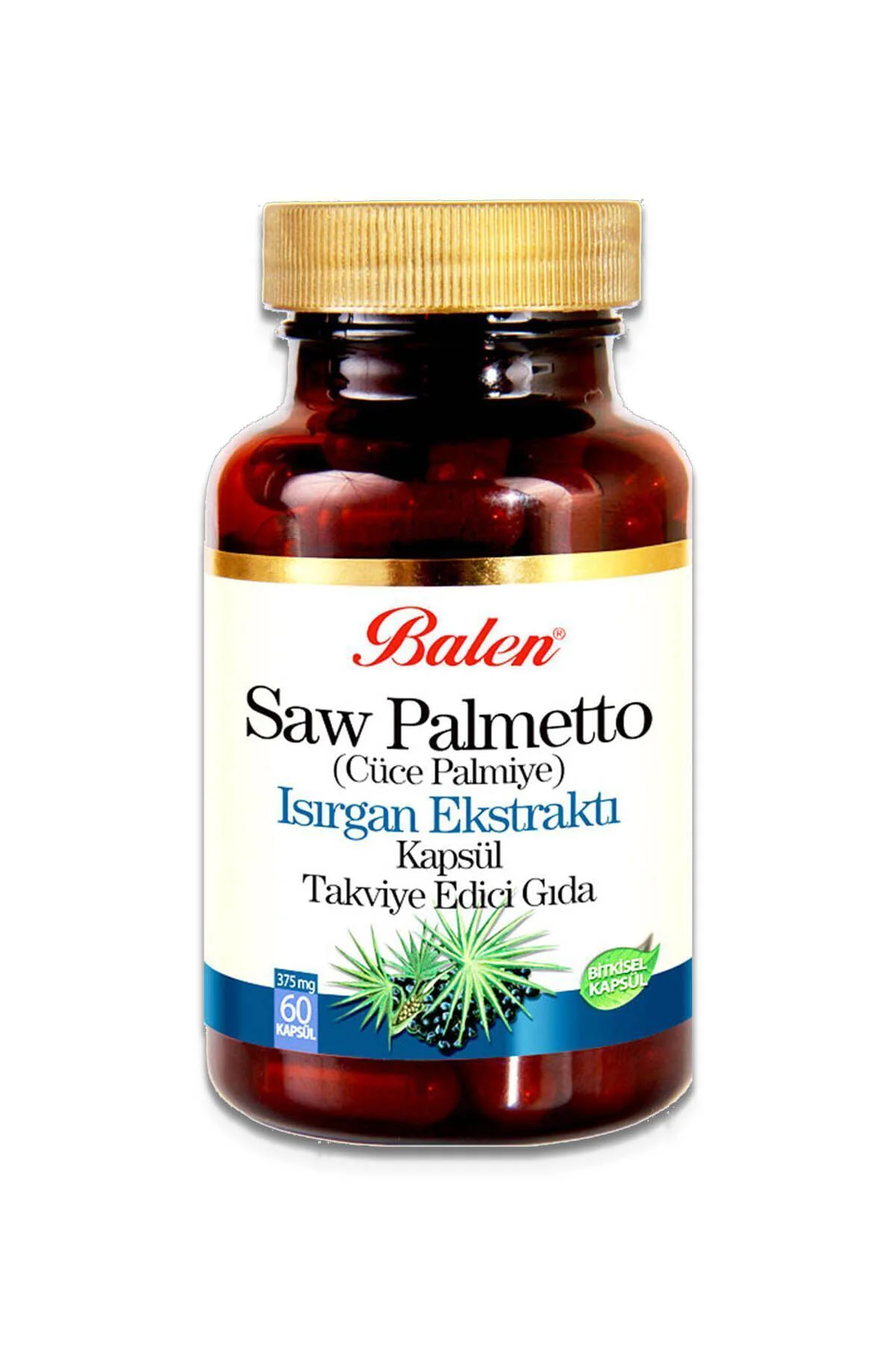 Saw Palmetto Isırgan Ekstraktı Çinko 375mg 60 Kapsül X 3 Adet