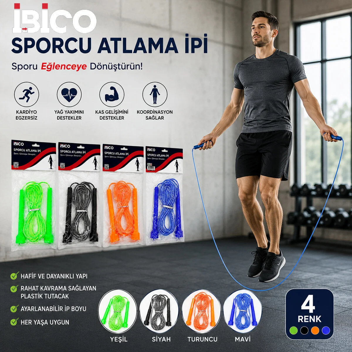 Sayaçlı Renkli Silikon İp Atlama İpi Süngerli Renkli Plastik Tutacak Fiyatı, Yorumları ve Özellikleri