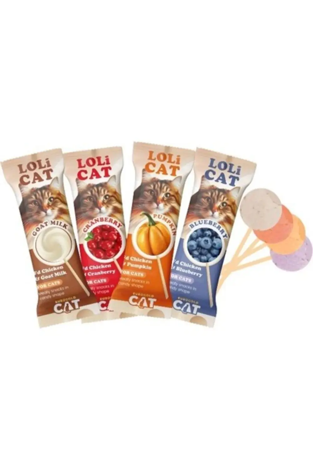 Saygın Pet Cat Lolicat Fd Kedi Ödül Lolipopu Karışık 1,5 gr (15 L