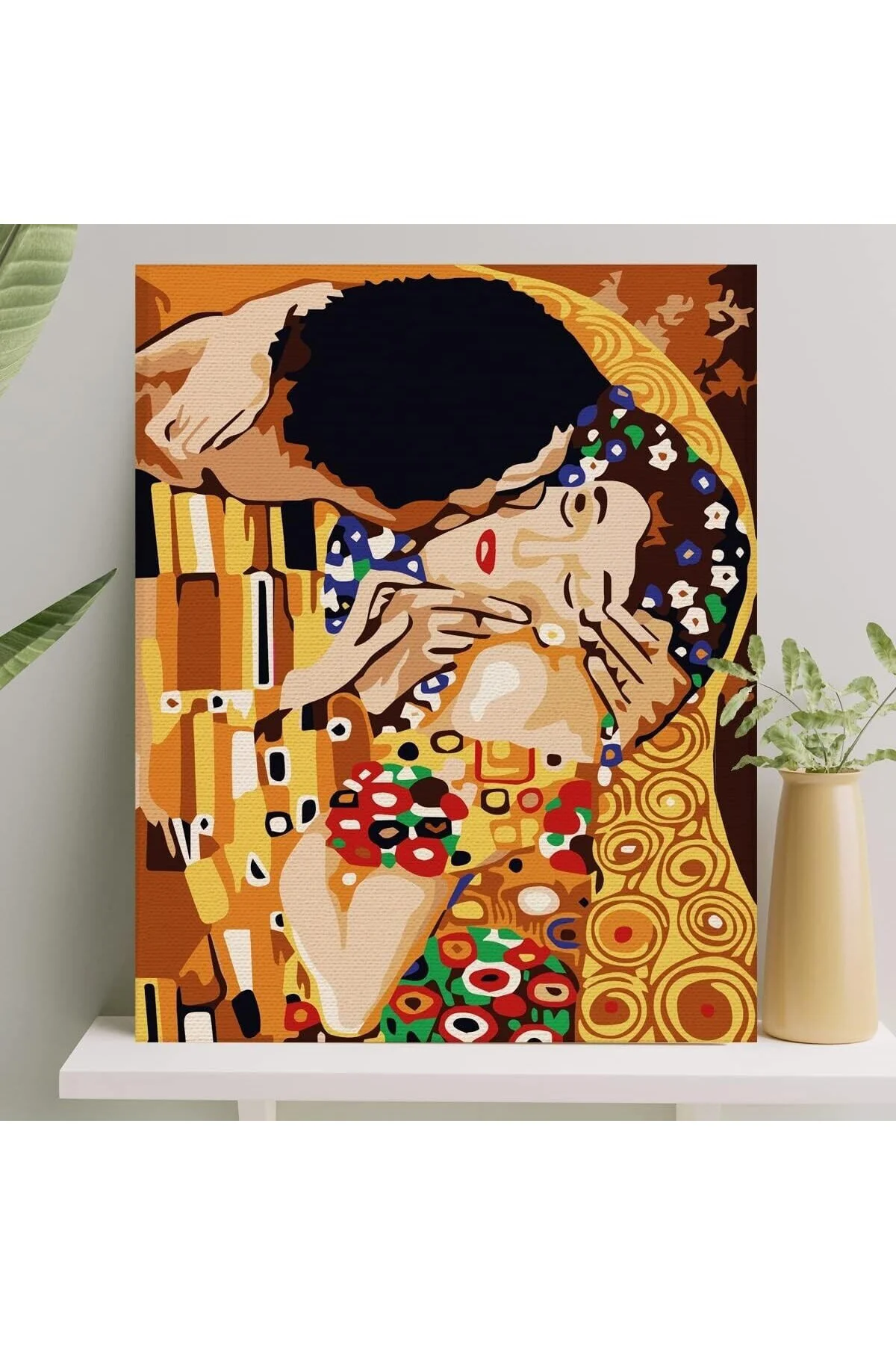 Sayılarla Boyama Tuval Seti Fırça Boya Dahil (Çıtalı) 40x50 CM - 