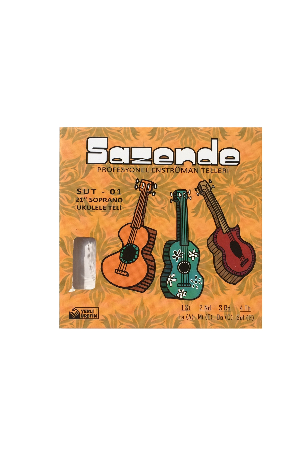 Sazende SUT-01 Soprano Ukulele Teli - SET
