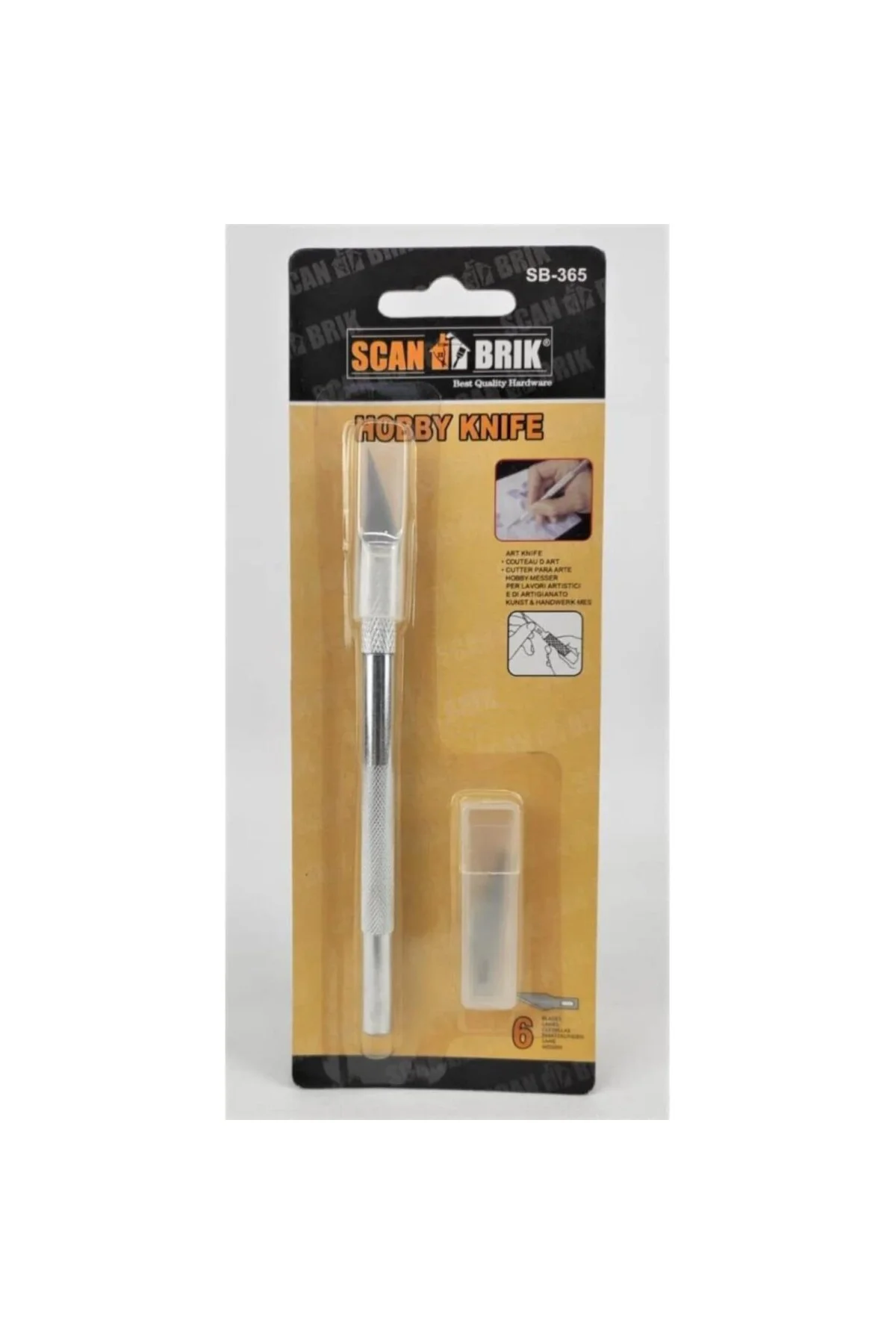 (sb-365) scan Brik Hobby Knife 6 Yedekli Kretuar