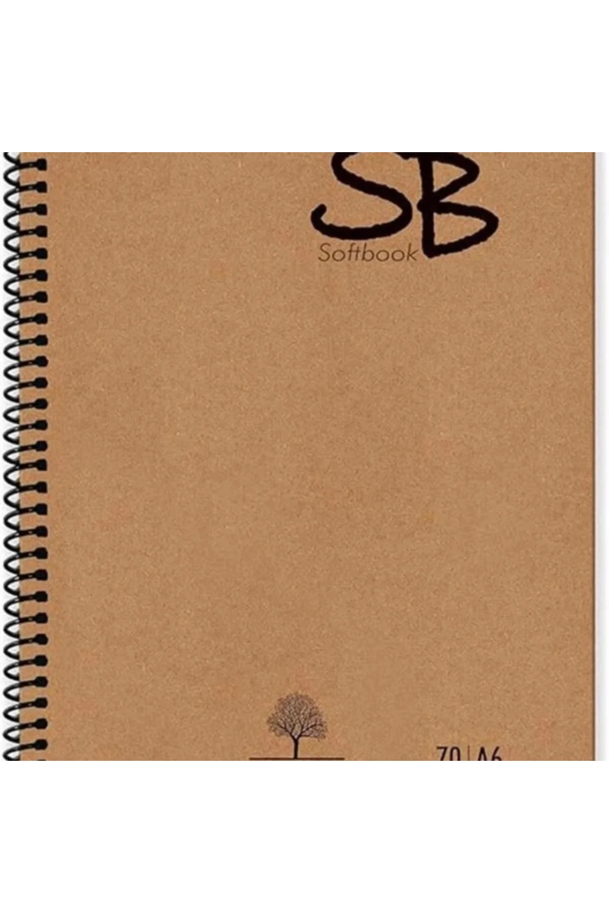 SB A6 Ekstra Hafif Spiralli Okul Defteri Kraft Kapak 140 Sf. ÇİZGİLİ 70 Yp