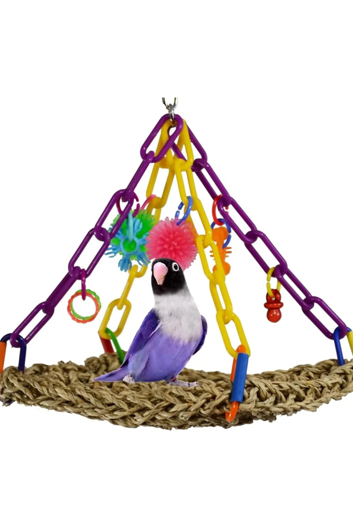 SB747 Mini Uçan Trapez Kuş Oyuncağı, Küçük Kuş Boyutu, 6 "x 7" x 