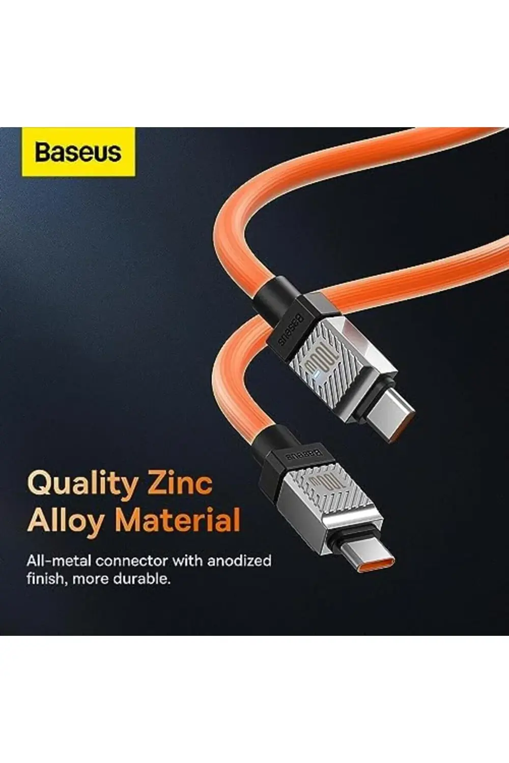 Sbl CoolPlay Serisi Hızlı Şarj Kablosu Type-C to Type-C 100W, 1m,