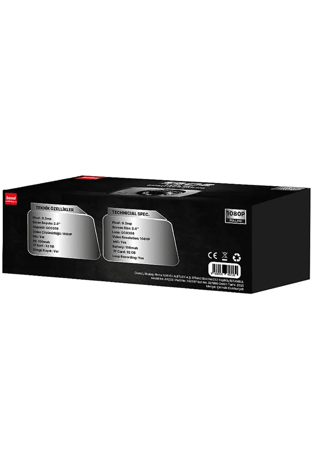 Sbor Araç İçi Kamera Siyah