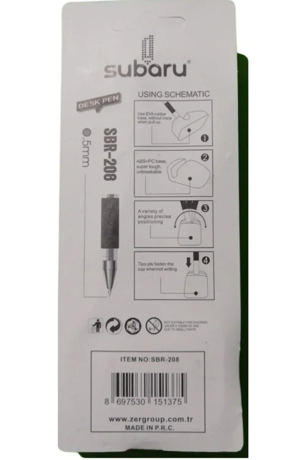 Sbr-208 Zincirli Masa Üzeri Tükenmez Kalem 0.5 Mm Mavi Tk.k