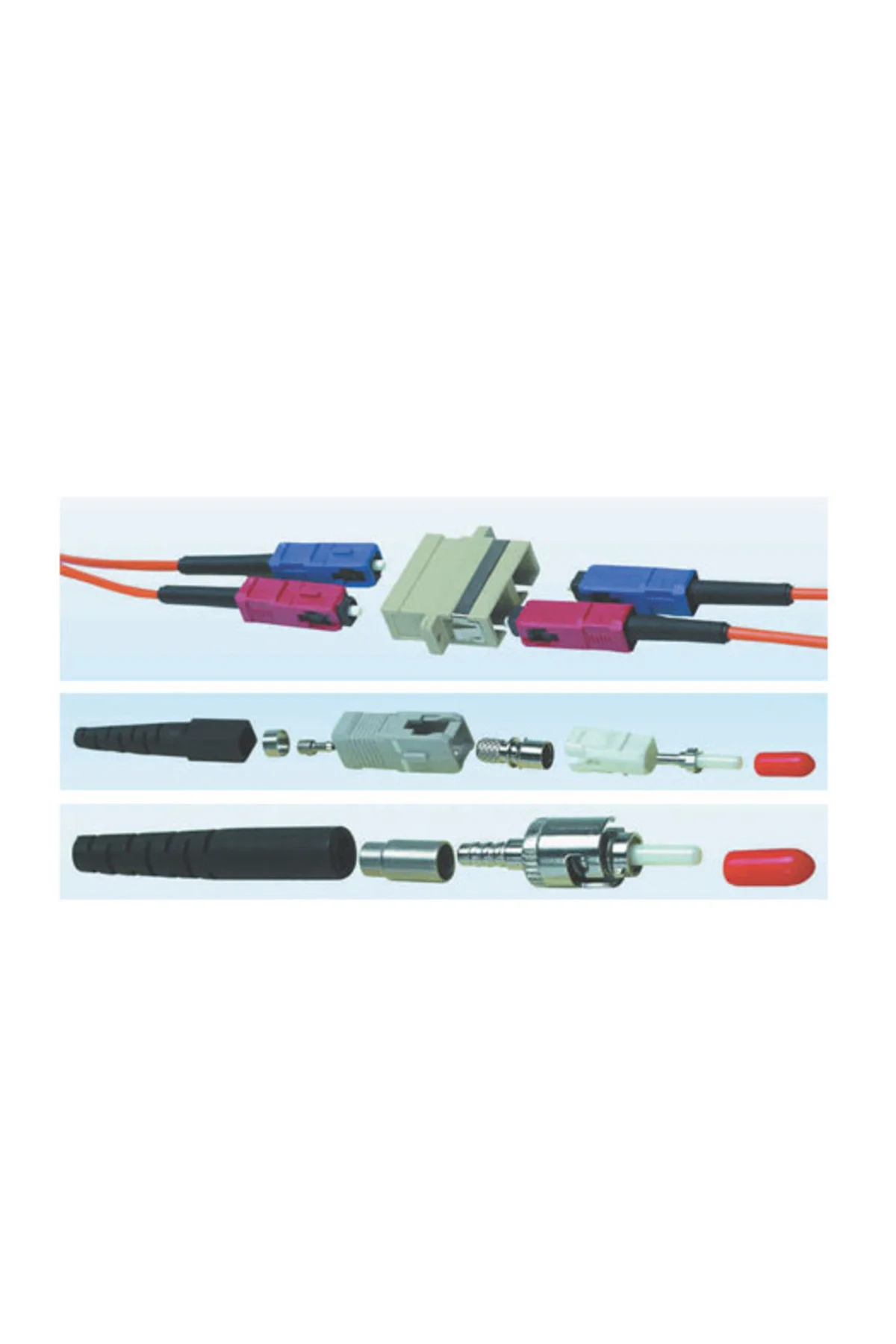 SC Duplex MM Plastik Adaptör Bej