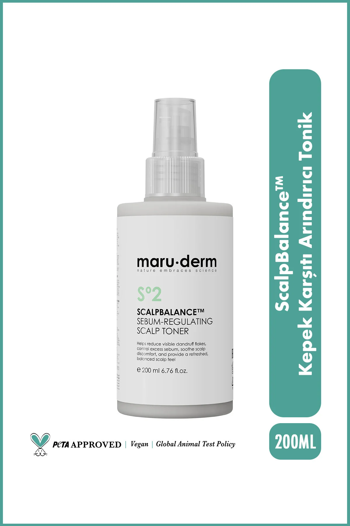ScalpBalance™ Kepek Karşıtı Sebum Dengeleyici Saç Derisi Toniği 200 ML ScalpBalance™ Kepek Karşıtı Sebum Dengeleyici Saç Derisi Toniği 200 ML