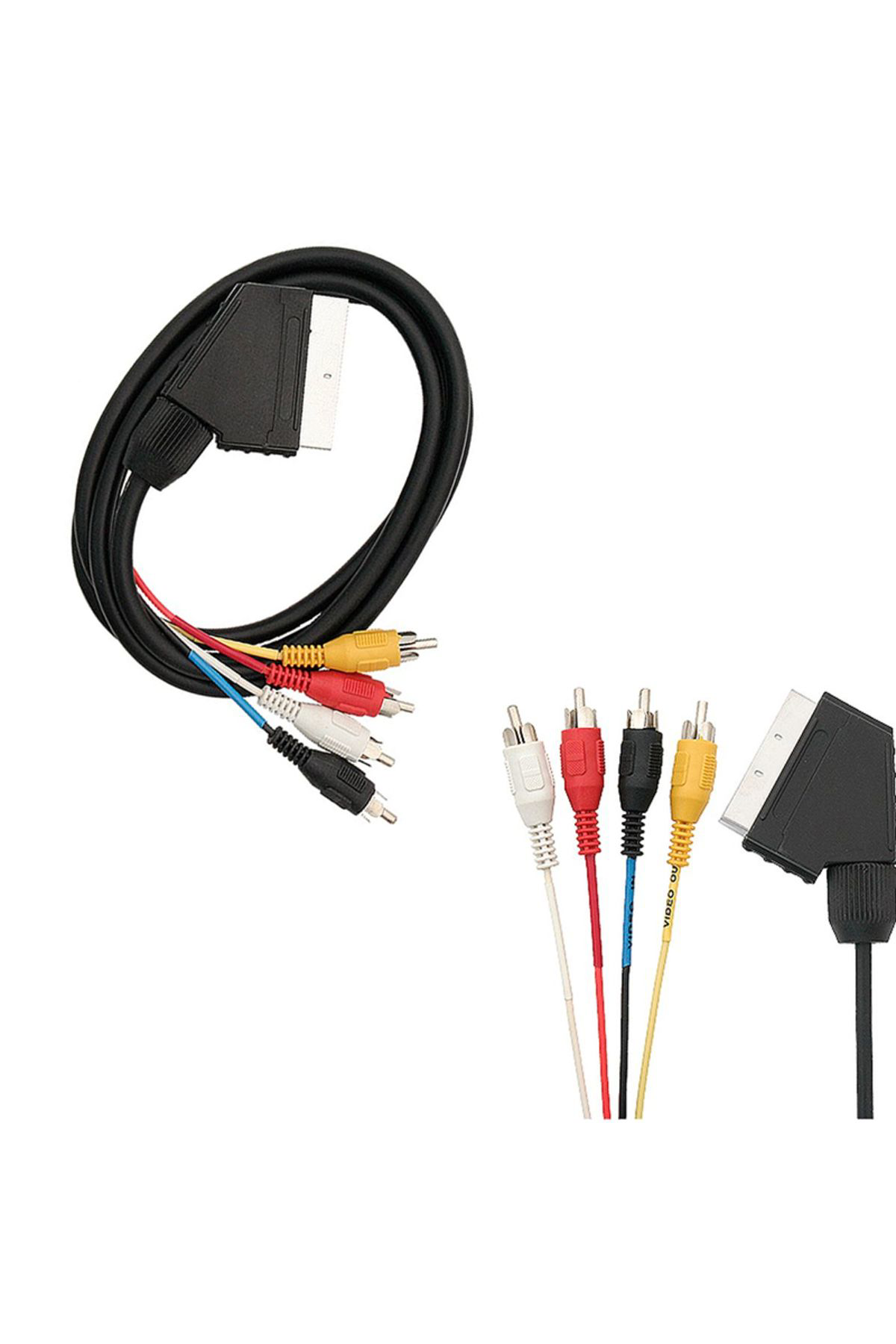 Ok Aksesuar Scart 4 Rca 1.2 Metre 8Mm Kablo Go50603729350