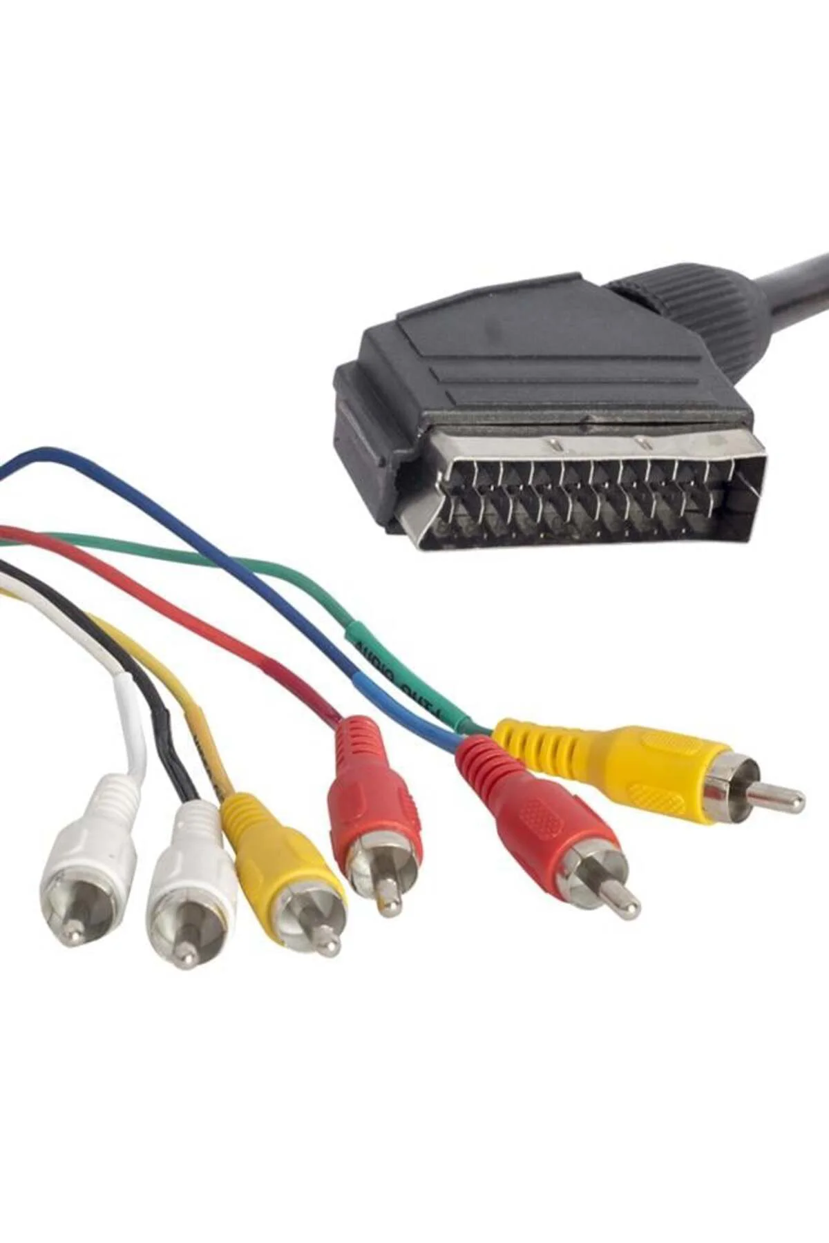 Scart 6 Rca Stereo Standart 1,5 Metre Kablo