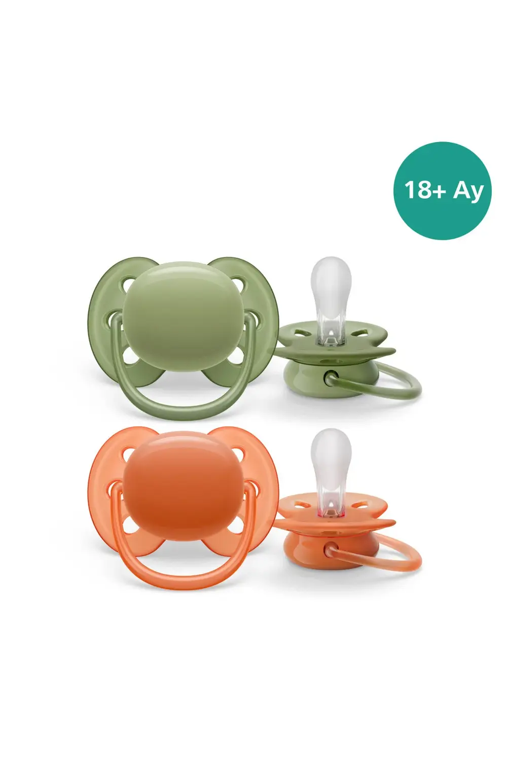 SCF093/01 Ultra Soft Emzik 18Ay+ 2'li Paket Turuncu