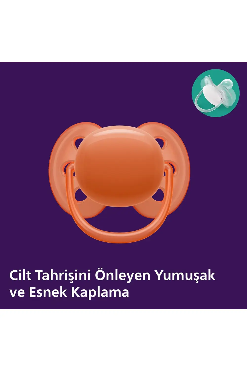 SCF093/01 Ultra Soft Emzik 18Ay+ 2'li Paket Turuncu