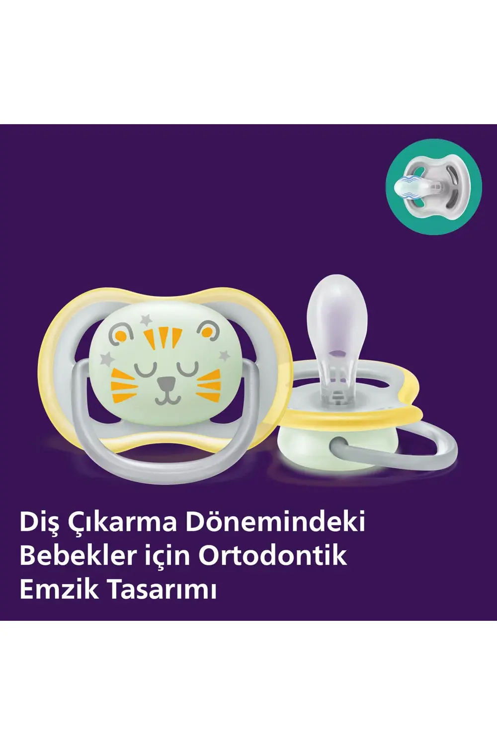 SCF376/01 Ultra Air Nighttime Karanlıkta Parlar Gece Emziği 18Ay+