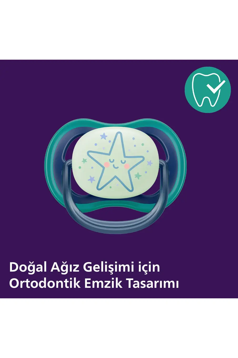 SCF376/13 Ultra Air Night Karanlıkta Parlar Gece Emziği 6-18 Ay E