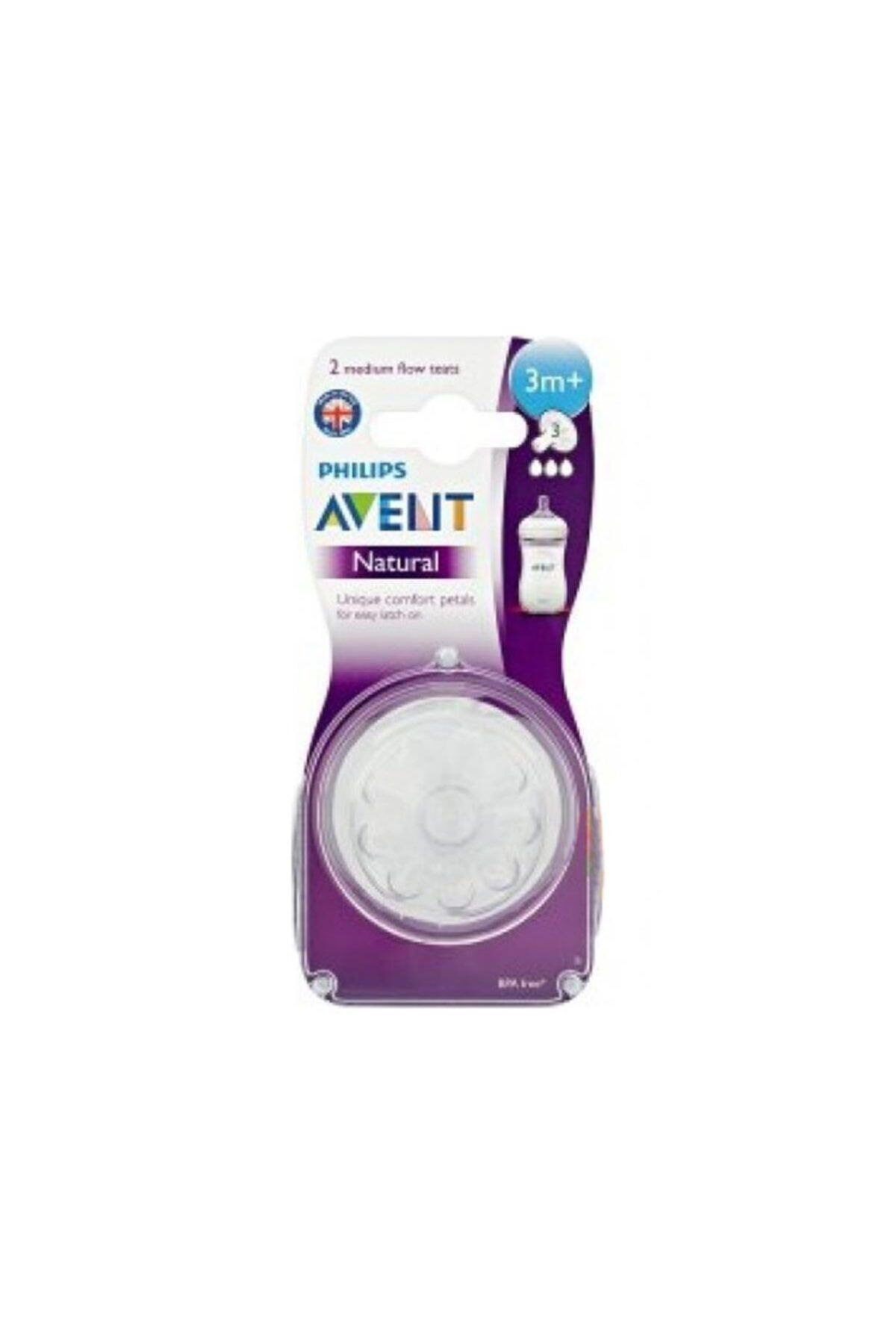 Avent Scf653/27 Natural Biberon Emziği İkili Orta Akiş 3M+