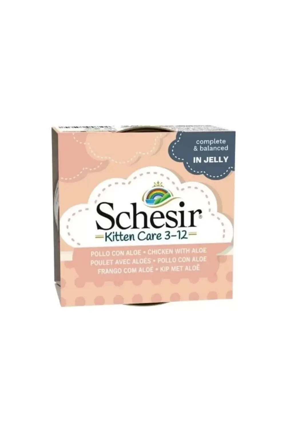 Schesir Kitten Tavuk ve Aloeveralı Yavru Konserve Kedi Maması 85