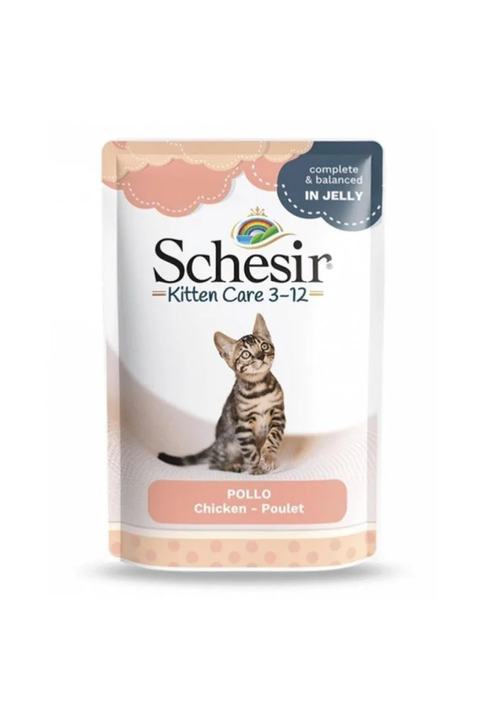 Schesir Pouch Jelly Tavuklu Yavru Kedi Konservesi 85 Gr