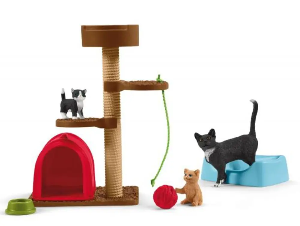 SCHLEICH 42501 KEDICIKLERIN OYUN ZAMANI SCHLEICH 42501 KEDICIKLERIN OYUN ZAMANI