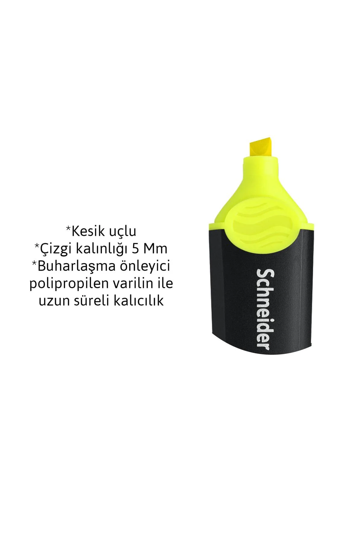 Schneider 150 Fosforlu Kalem Job Sarı 10 Lu Kutu