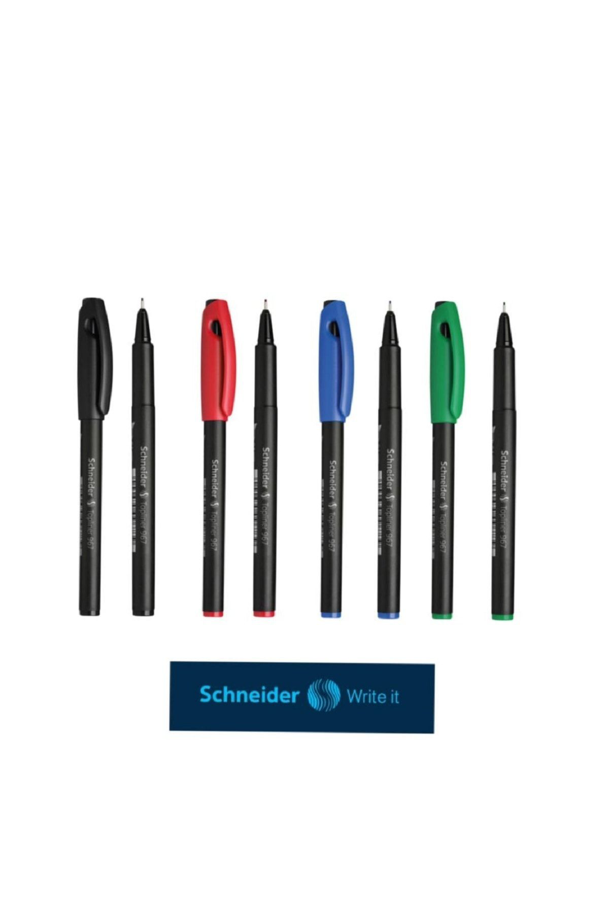 Schneıder Toplıner 967 Fiber Uçlu Kalem 0,4 mm 4'lü Scr102