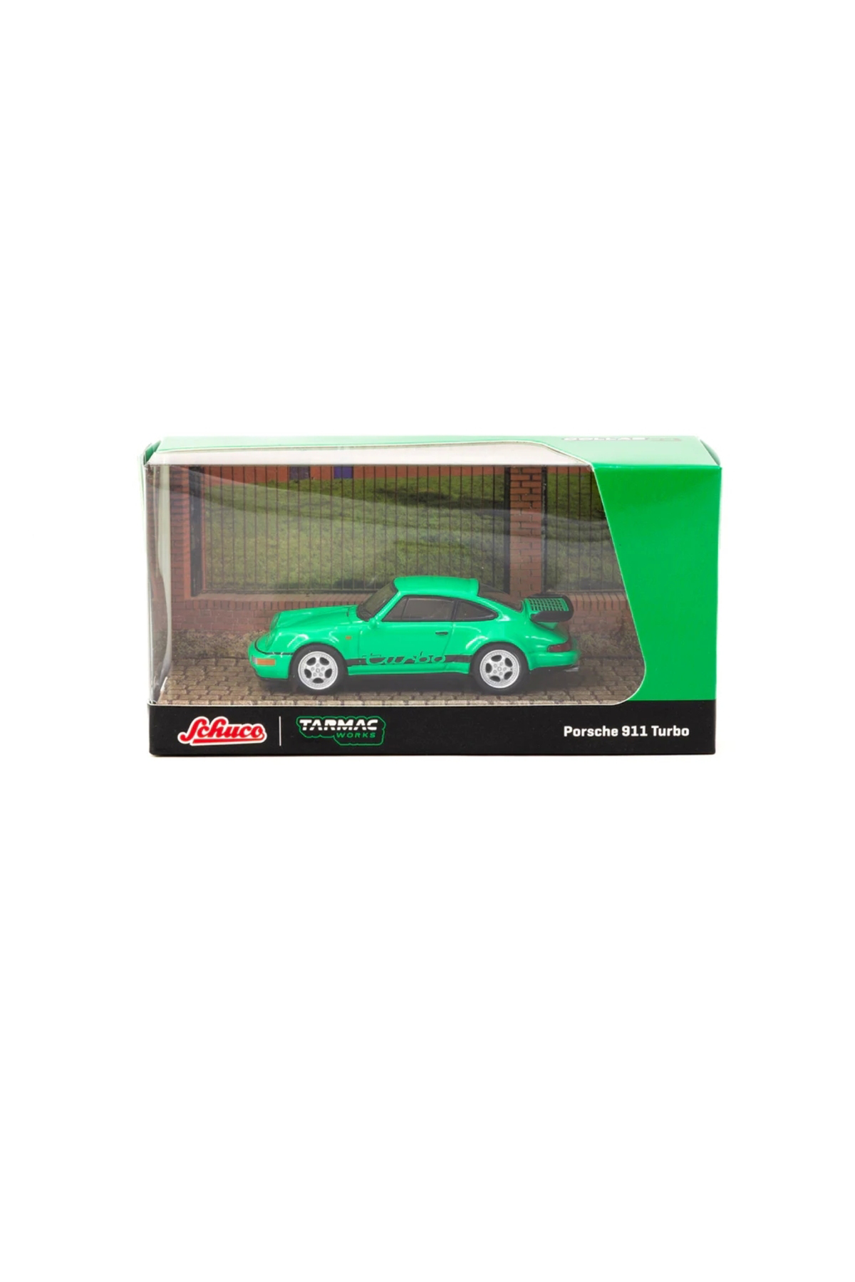 Tarmac Works Schuco X  1/64 Porsche 911 Turbo Green - Collab64