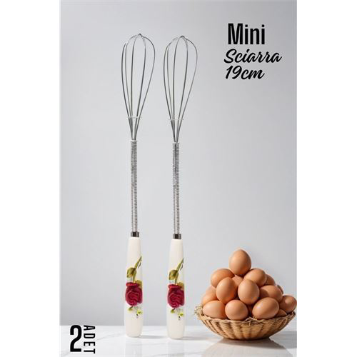 Sciarra Mini Çırpıcı Seramik Saplı 2 Adet Sciarra Mini Çırpıcı Seramik Saplı 2 Adet
