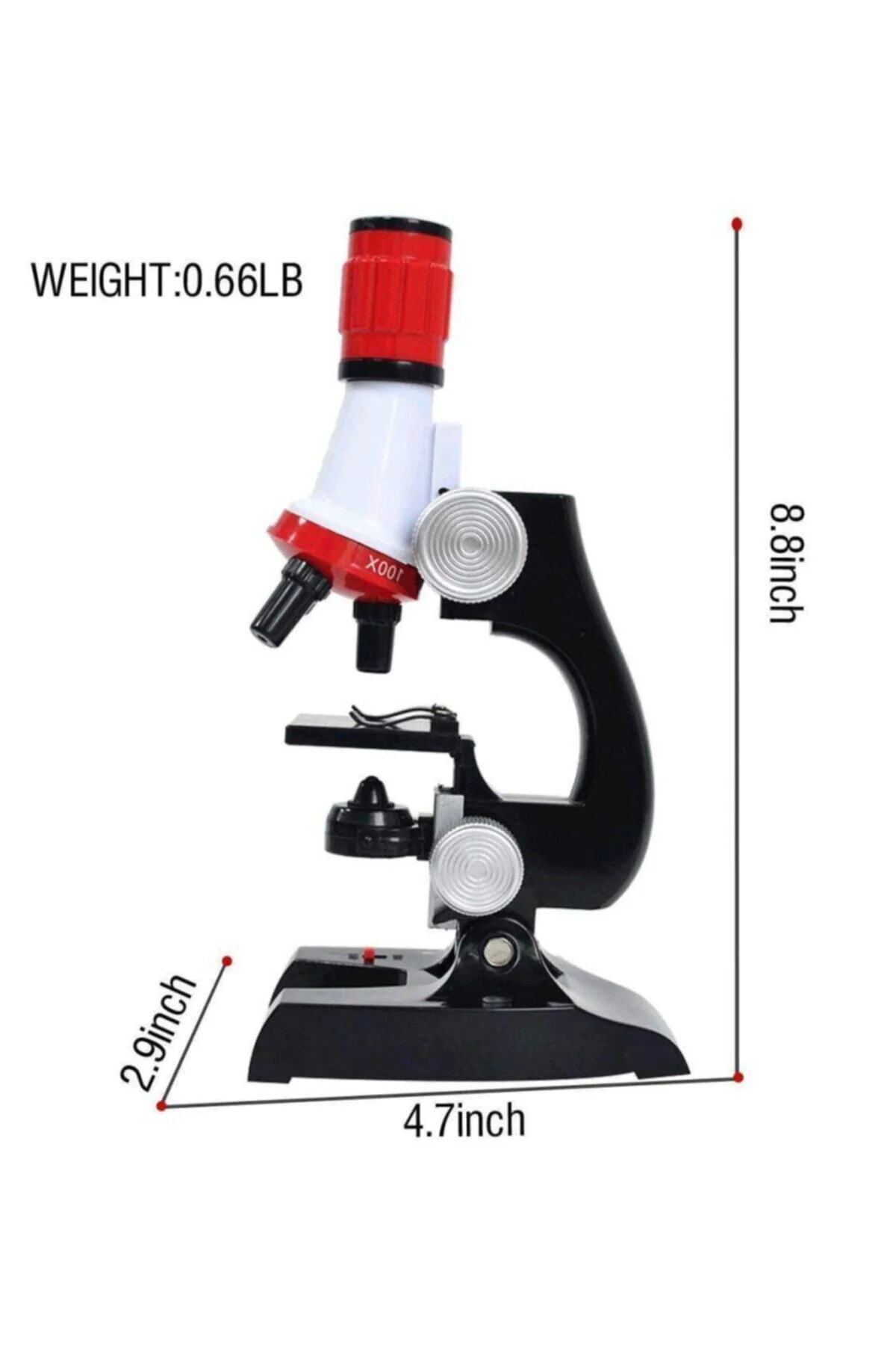 Science Kits For Kids Microscope Beginner Microscope Kit Led 100x