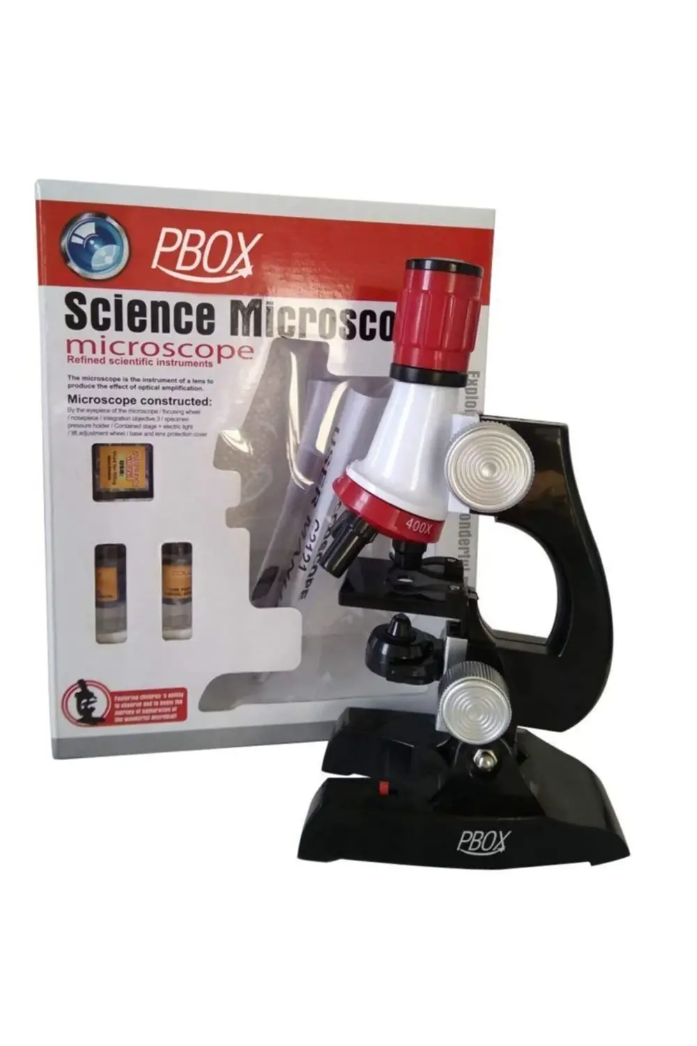 Science Kits For Kids Microscope Beginner Microscope Kit Led 100x