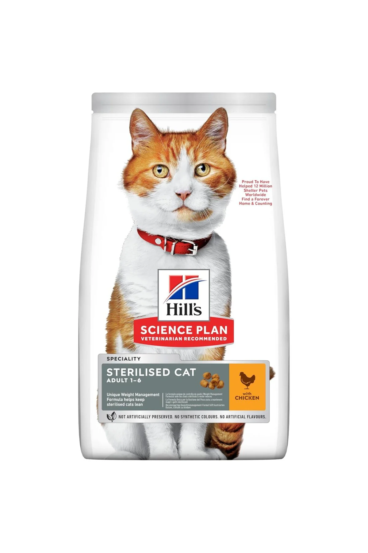 SCIENCE PLAN Kısırlaştırılmış Yetişkin Tavuklu Kedi Maması 8+2 kg