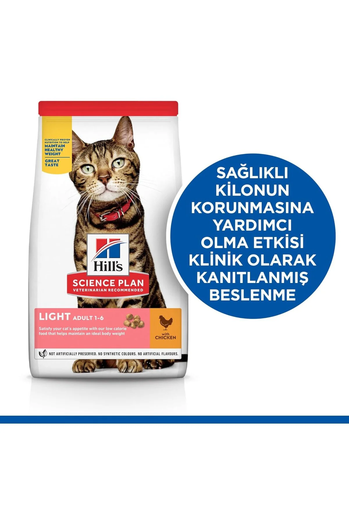 SCIENCE PLAN Light Yetişkin Tavuklu Kedi Maması 3 kg