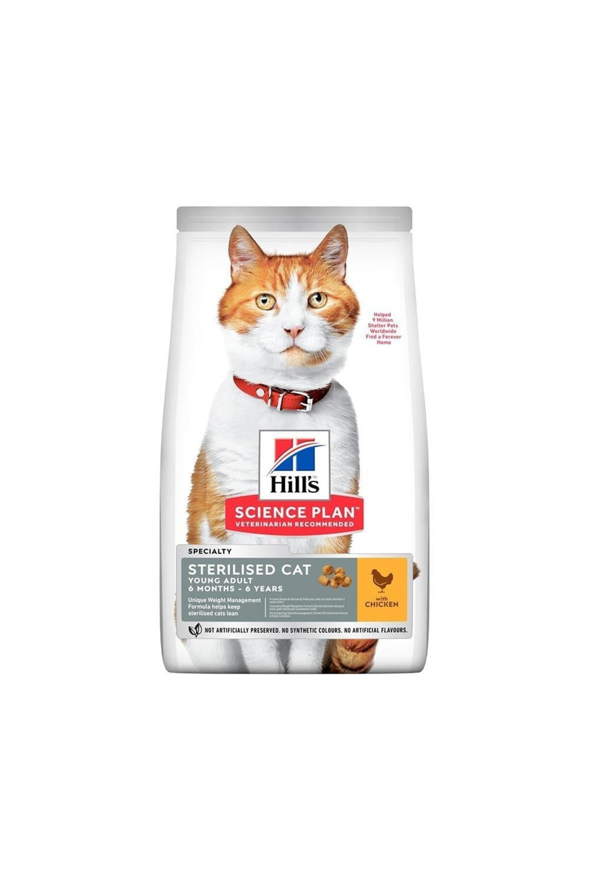 Scıence Plan Tavuklu Kısırlaştırılmış Kedi Maması 8kg + 2kg HEDİY