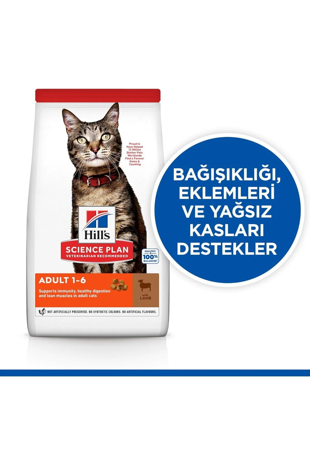 SCIENCE PLAN Yetişkin Kuzulu Kedi Maması 8+2 kg