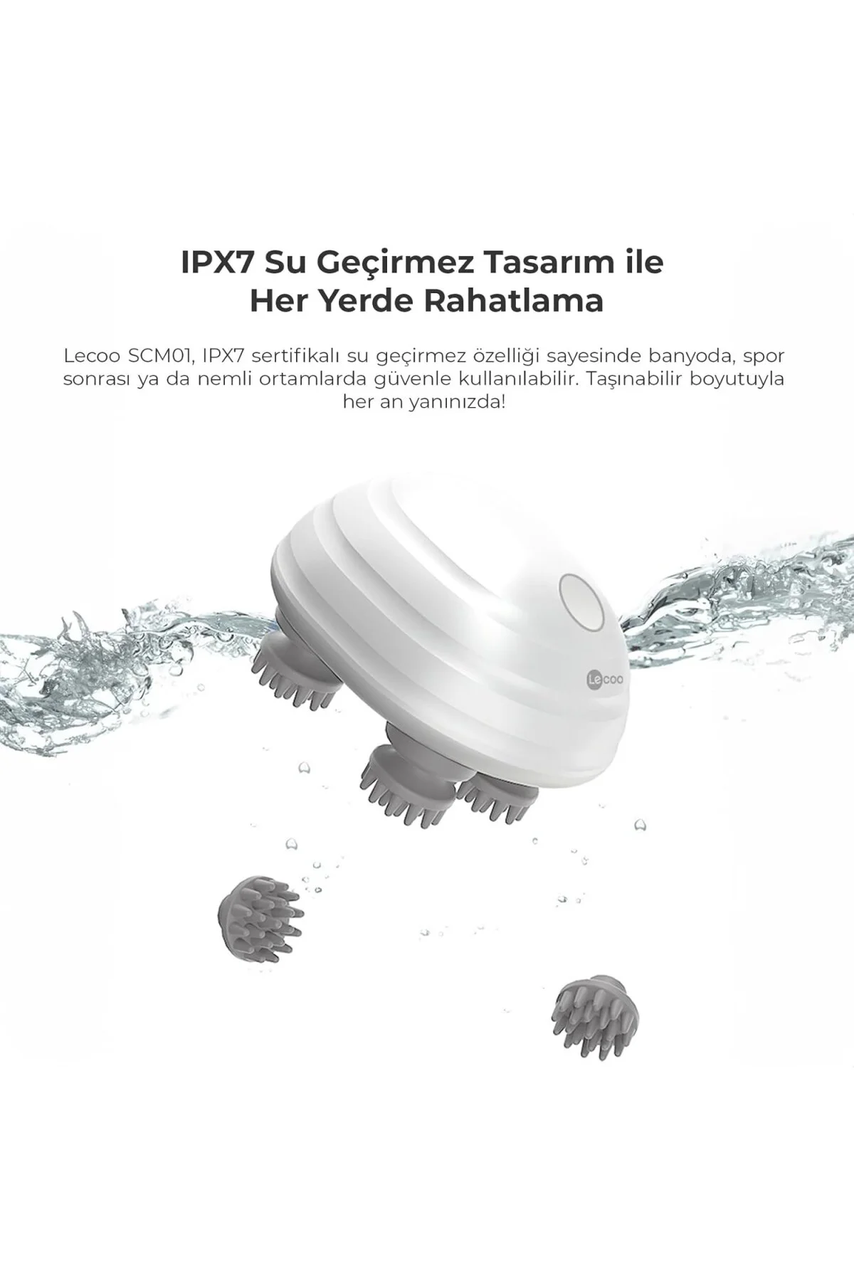 SCM01 Taşınabilir IPX7 Su Geçirmez Kafa Bel Boyun Sırt Ayak Çok İ