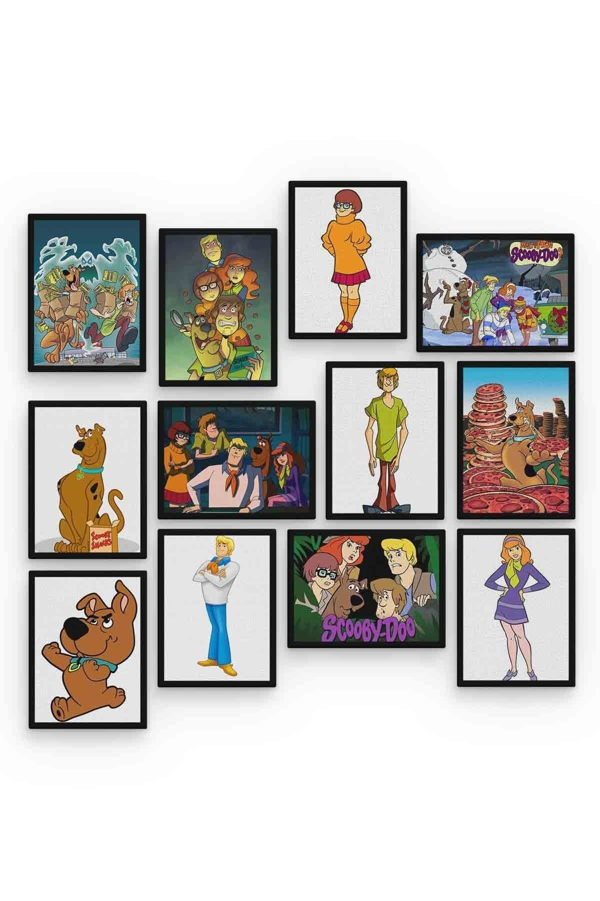 Scooby Doo 12 Parça Mdf (ahşap) Tablo Ofis Boyu 