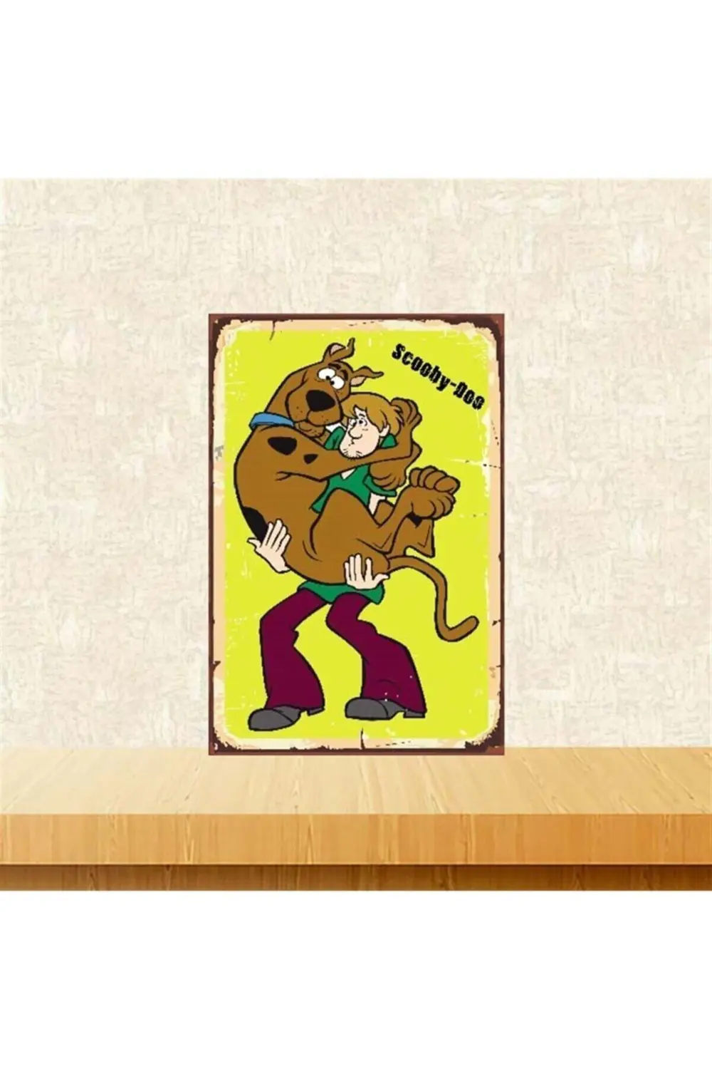 Scooby-doo Shaggy Tasarımlı 20-30 Cm Retro Ahşap Poster Scooby-doo Shaggy Tasarımlı 20-30 Cm Retro Ahşap Poster