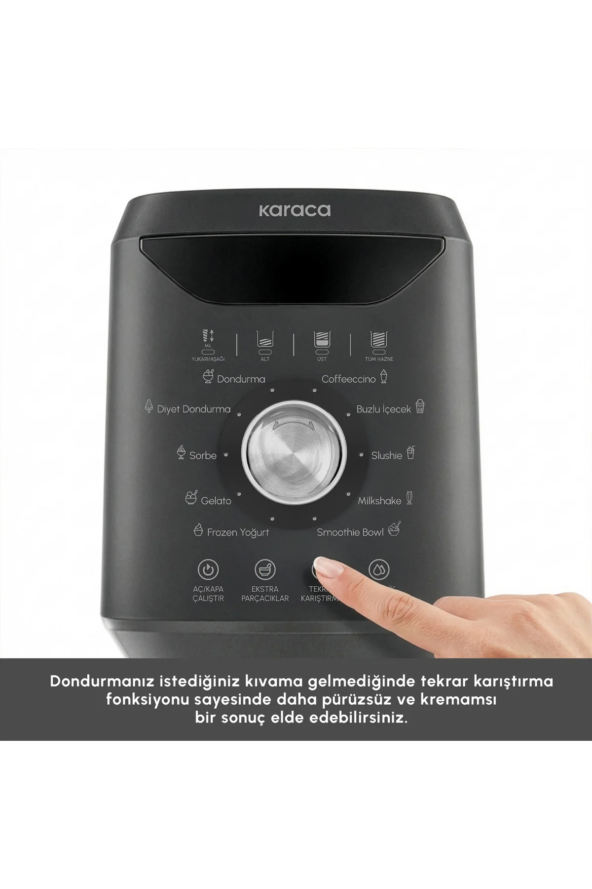 Scoopi 10 in 1 Otomatik Dondurma ve Milkshake Makinesi Matte Black