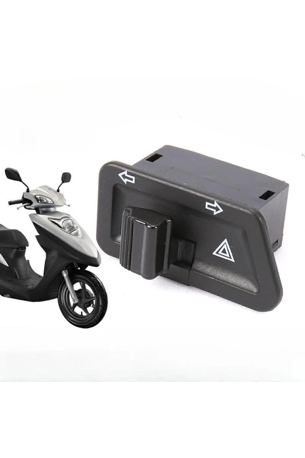 Scooter Motorsiklet 4’lü sinyal düğmesi Üniversal Uyum