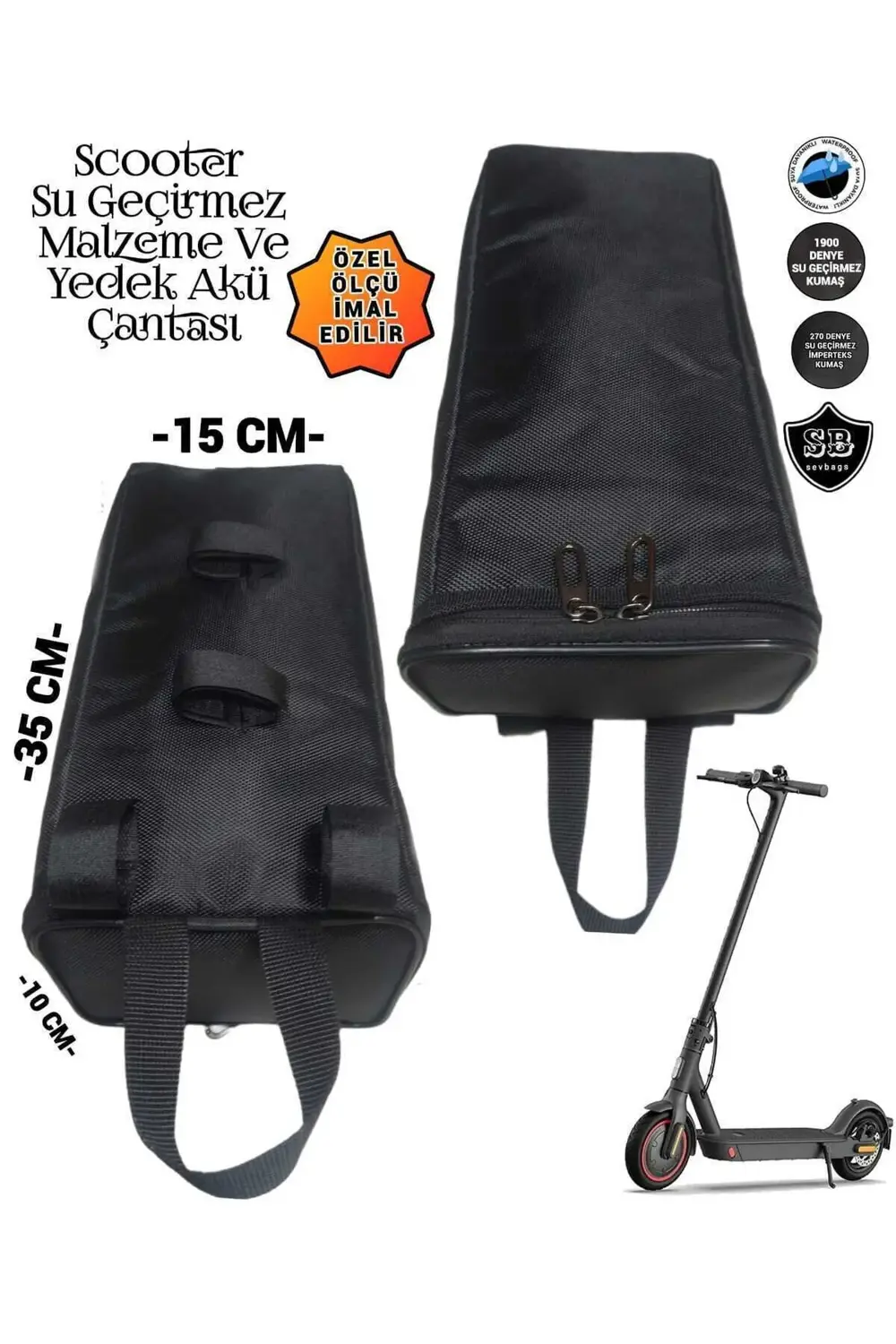 Scooter Yedek Akü Ve Malzeme Çantası