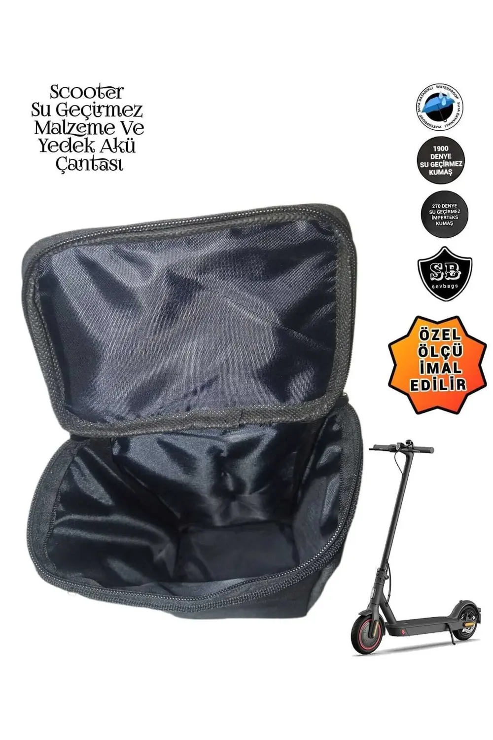 Scooter Yedek Akü Ve Malzeme Çantası