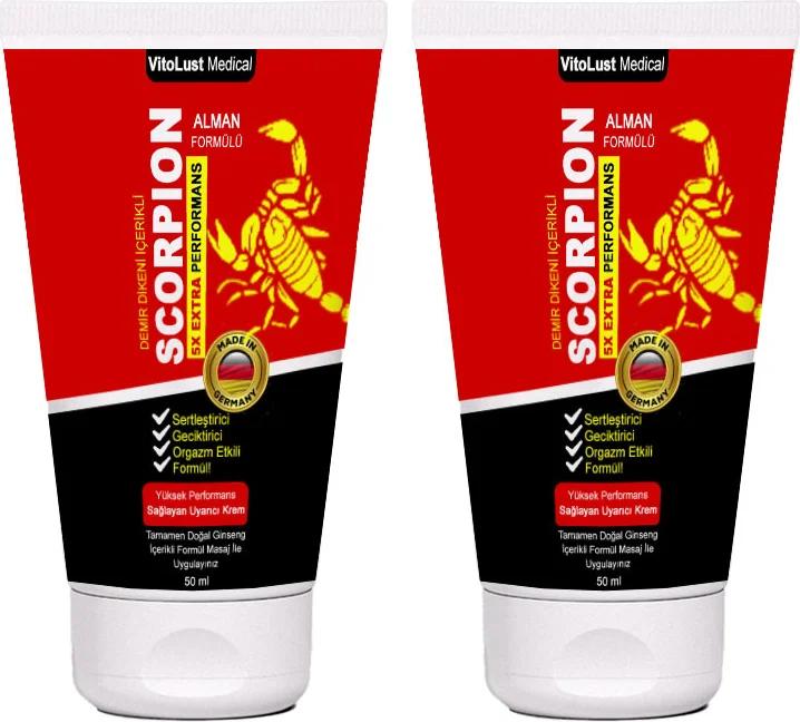 Scorpion Cream Erkeklere Özel Bakım Kremi - 2'li Set (50 ml) Fiyatı, Yorumları ve Özellikleri