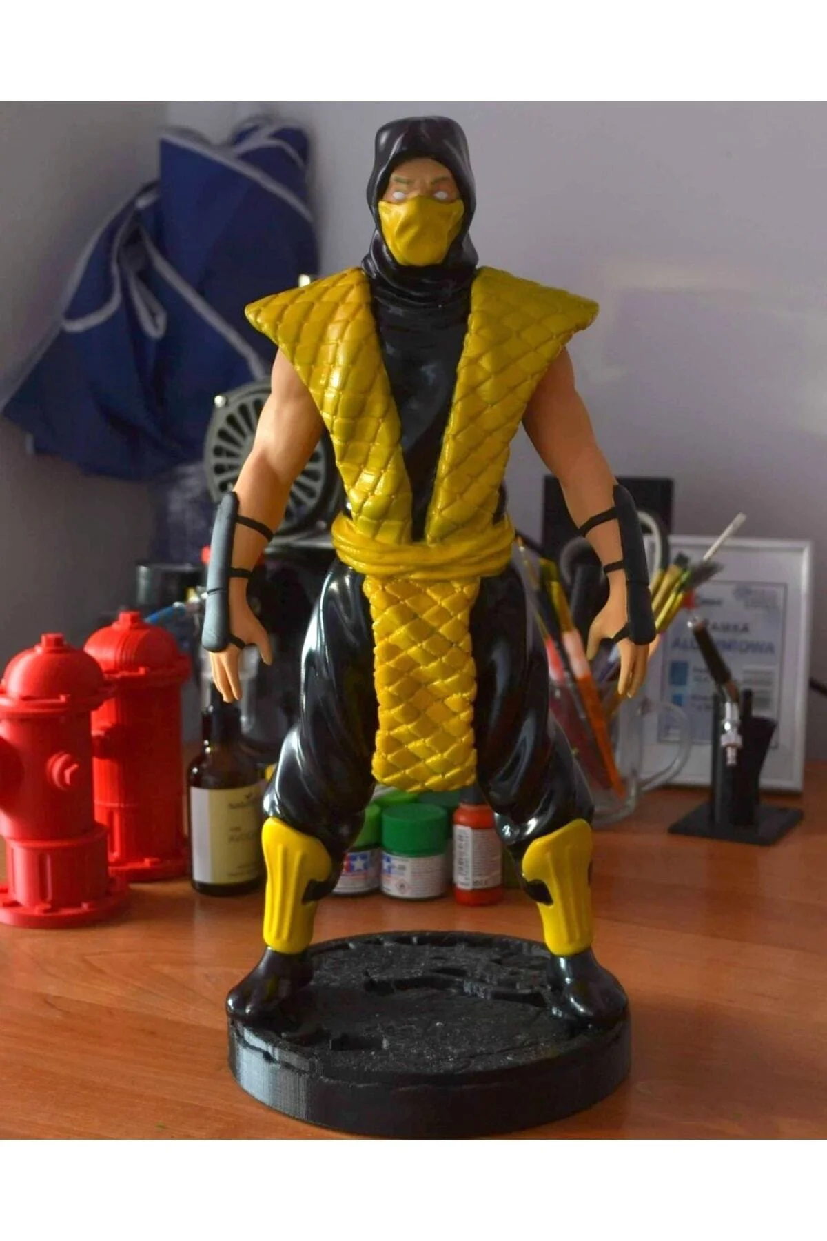 Scorpion Mortal Kombat Boyalı Figür 20 Cm