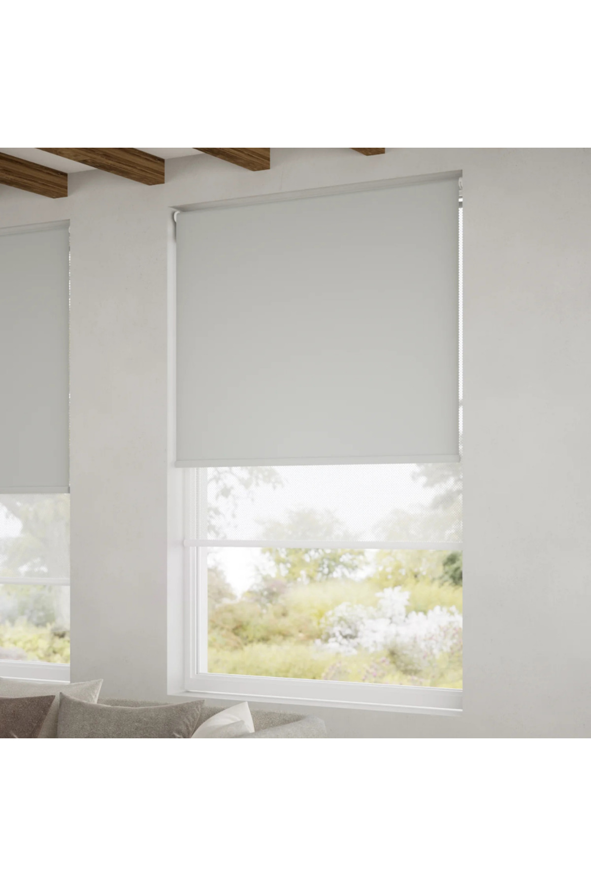 Screen Çiftli Sistem Store Perde (Screen+Blackout Stor) Alüminyum